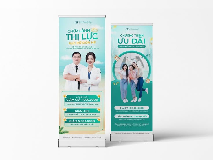 In standee 60x1060cm cho bệnh viện mắt