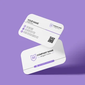 Card visit bo góc cán mờ