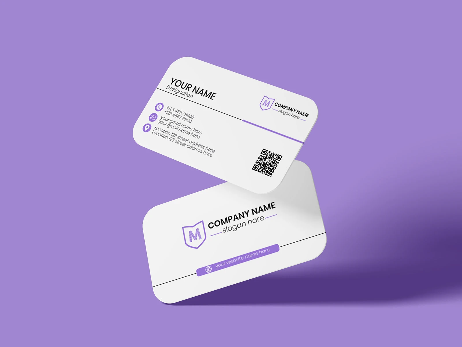 Card visit bo góc cán mờ