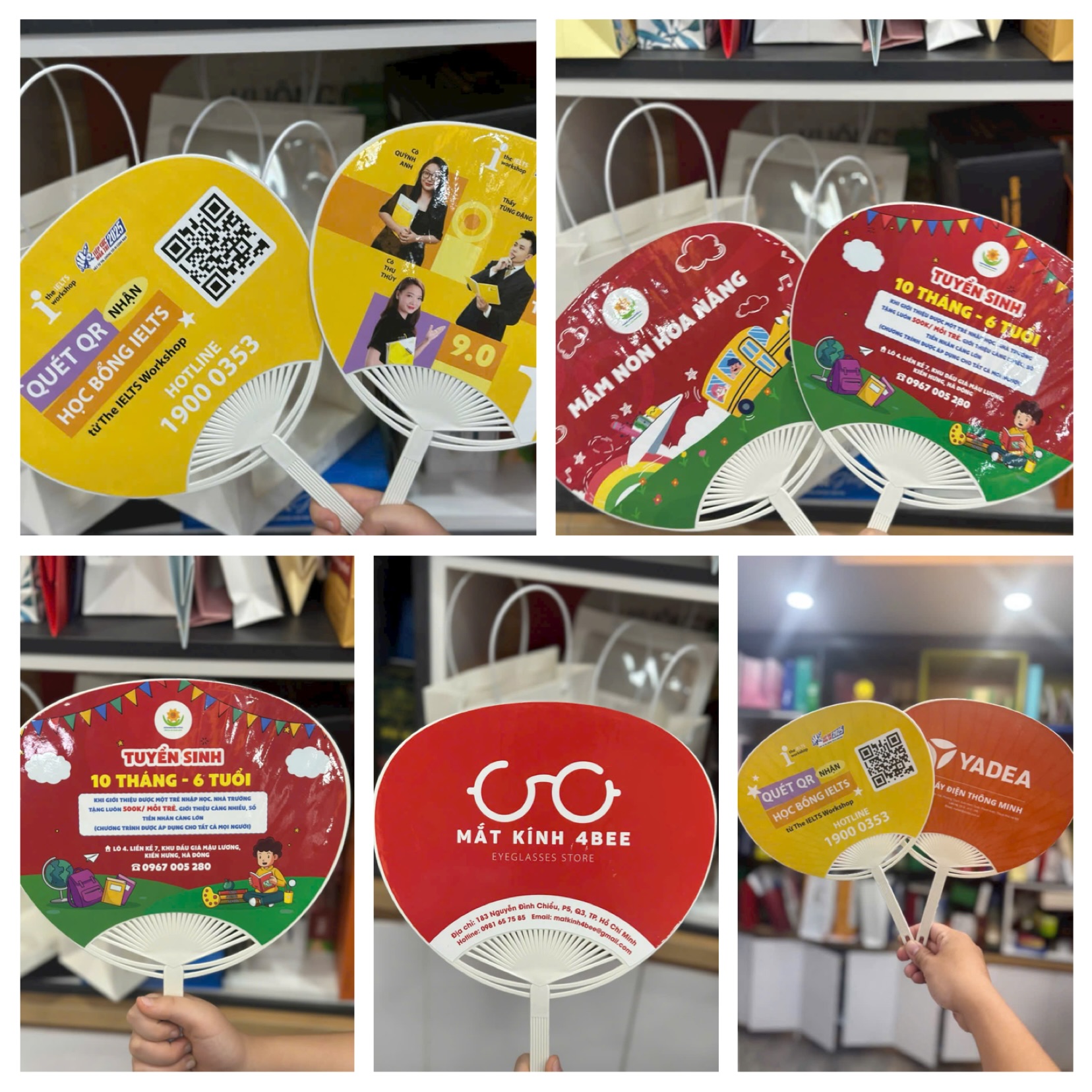in quạt nhựa tuyển sinh