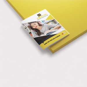 Catalogue trung tâm tiếng Hàn, chất liệu Couche 250gsm bền đẹp