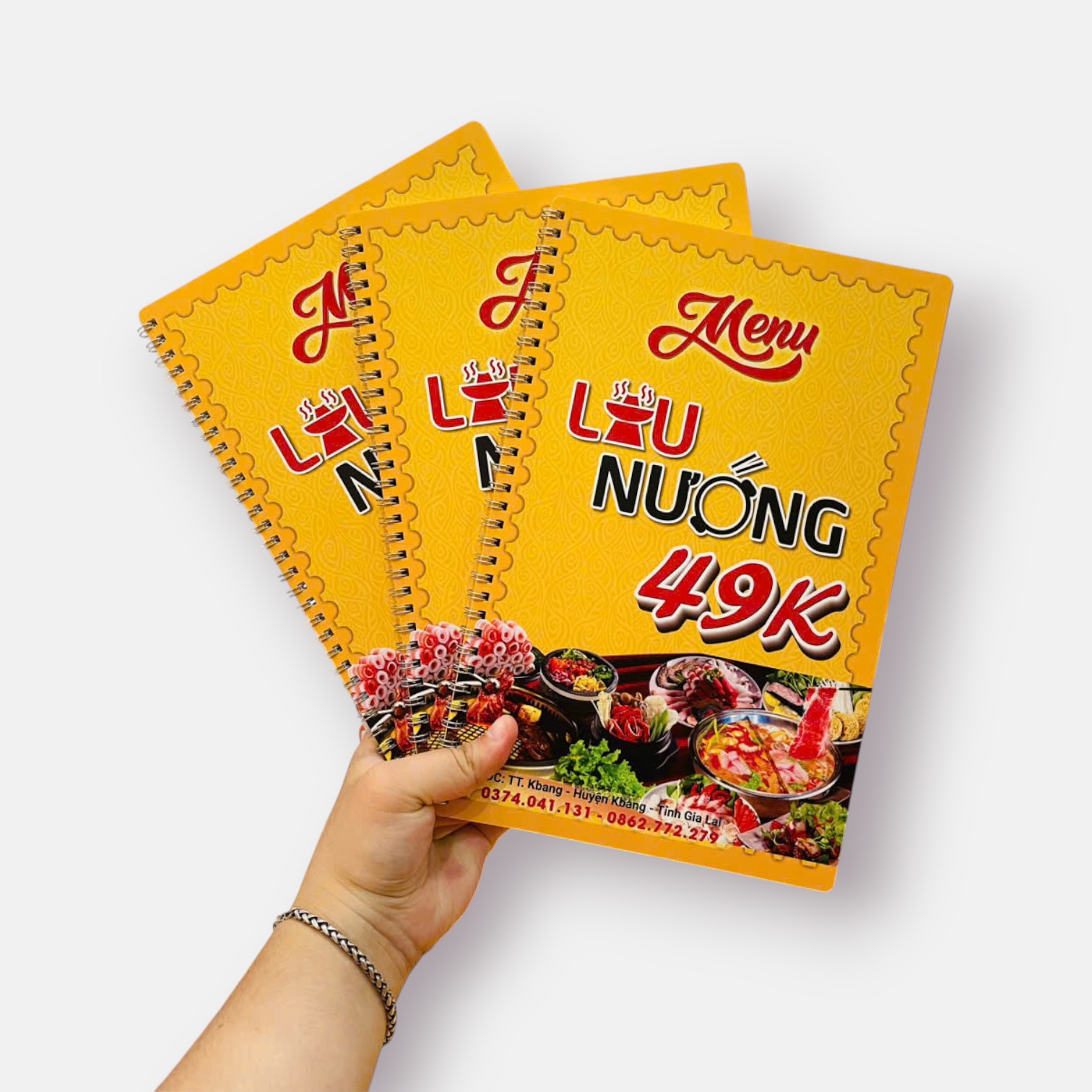Menu quán lẩu nướng -In Hà Nội