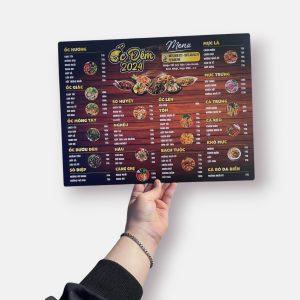 Menu quán ốc 2-In Hà Nội