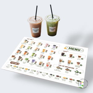 Mẫu thiết kế menu formex quán ăn vặt đẹp