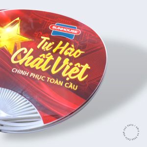 In quạt nhựa mừng lễ 2/9