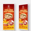 In standee cuốn cho quán bánh mì - In Hà Nội