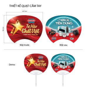 Thiết kế in quạt cầm tay A80 ngày Quốc Khánh 2/9
