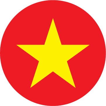 Vector cờ Tổ Quốc hình tròn