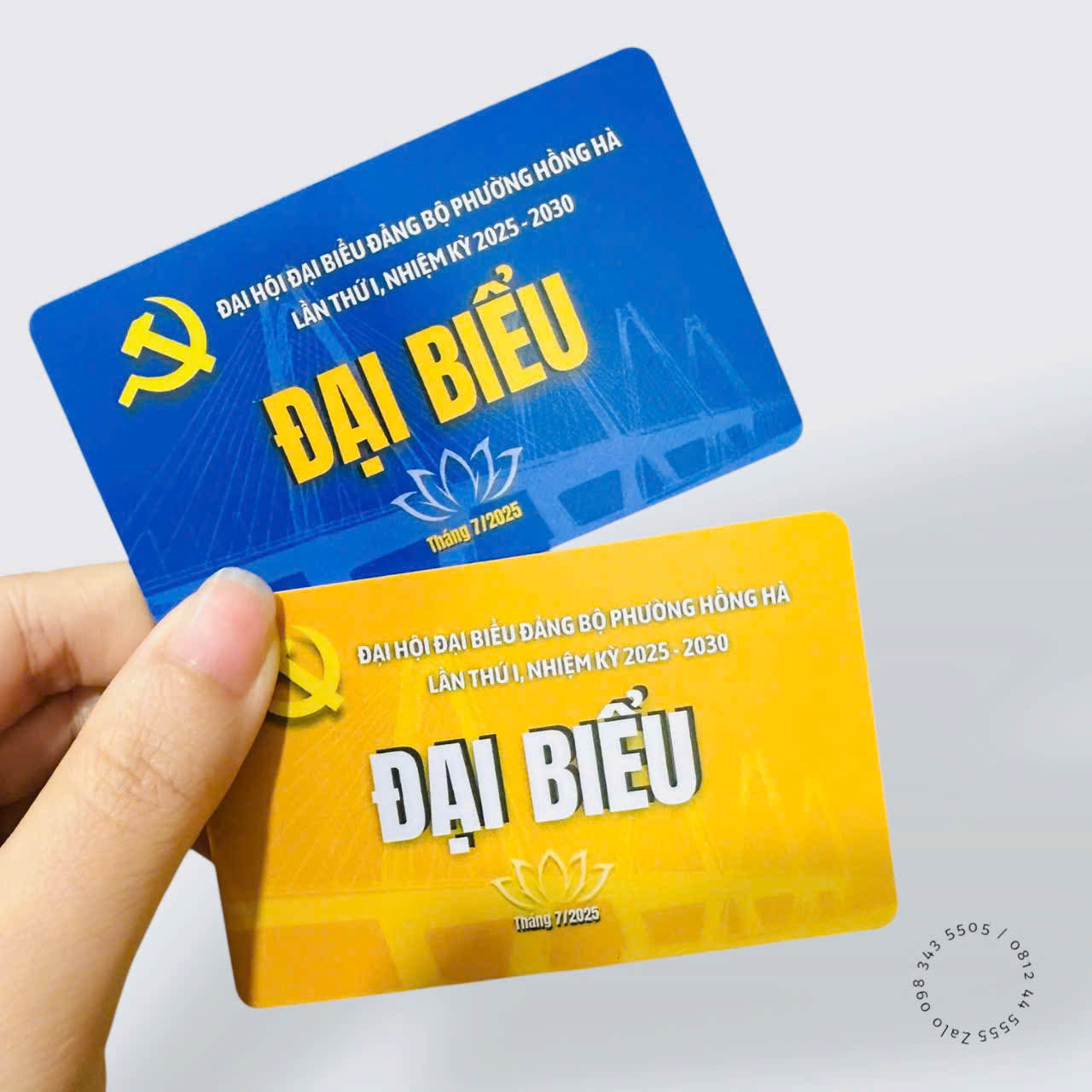Mẫu thẻ đại biểu đại hội Đảng
