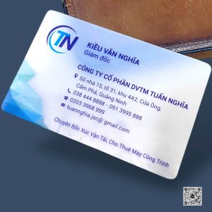 In card visit nhựa mờ dẻo đẹp