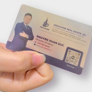 Card visit PVC ép kim