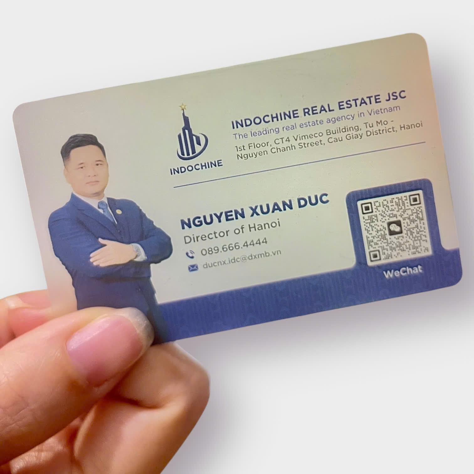 Card visit trong mờ