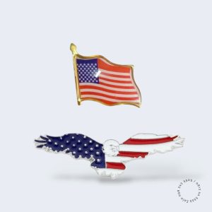 In huy hiệu cờ Mỹ
