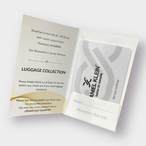 Mặt trong Kẹp file doanh nghiệp kinh doanh khách sạn đầu tư bao đựng thẻ chuyên nghiệp