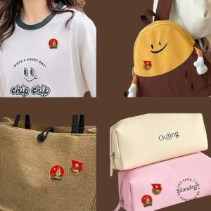 huy hiệu đội gắn lên đồ dùng ba lô, túi xách