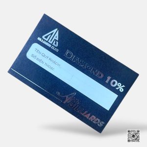 In card visit ép nhũ bạc