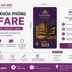 Thẻ khóa phòng Mifare chính hãng bảo mật cao